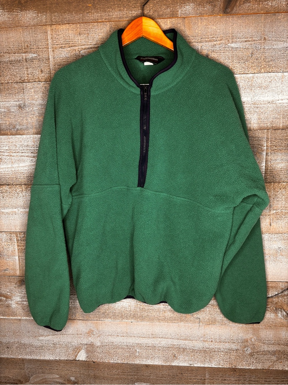 Early Winters 90s vintage teal Green Half-Zip Deep Pile Fleece Pullover